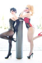 Nadyasonika Cosplay Harley Quinn and Jennifer Van Damsel cosplay Catwoman (Bunnysuit version) 2