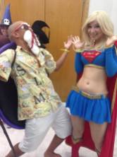 cosplay supergirl enji night com cosplay mestre kame