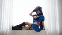 Luna Lanie cosplay Officer Caitlyn sexy