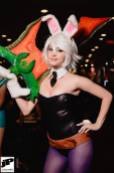 cosplay Bunny Riven sexy LOL Dy Chan coelhinha gostosa