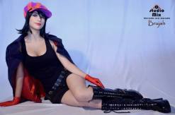 Dick Dastardly female version cosplay Wacky Races dick vigarista cosplay Dy Chan gostosa