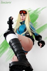 Cammy White sexy legs cosplay Street Fighter V Adami Langley gata